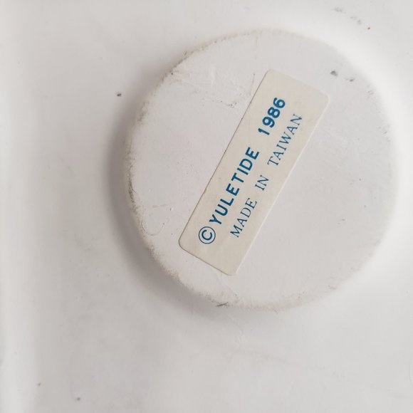 2 Vintage YULETIDE 1986 Village Ceramic House Cottage Light Christmas Snow Tree - Picture 9 of 13